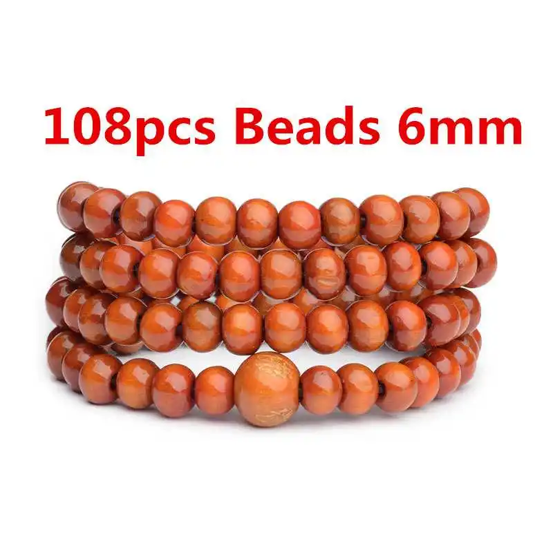 picture 9 6 мм 108 бусины буддийский Будда Браслеты из натурального сандалового дерева круглый молитвенный Бисер для мужчин и женщин браслеты и браслеты ювелирные изделия Многослойные - Окраска металла: picture 9