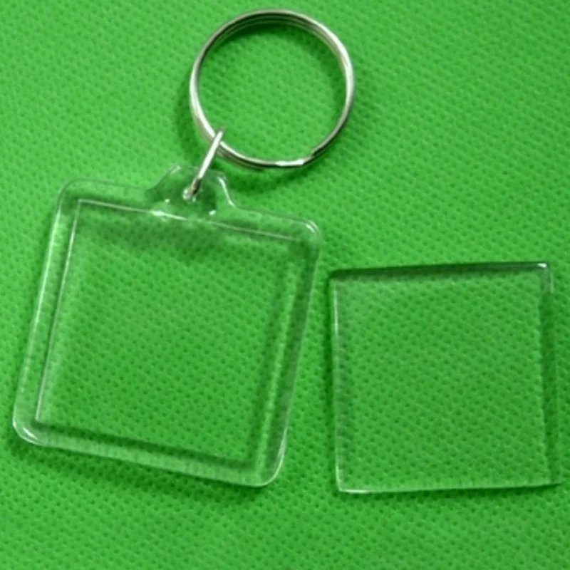 1 шт. прозрачный брелок унисекс с фотографией|Брелоки| |