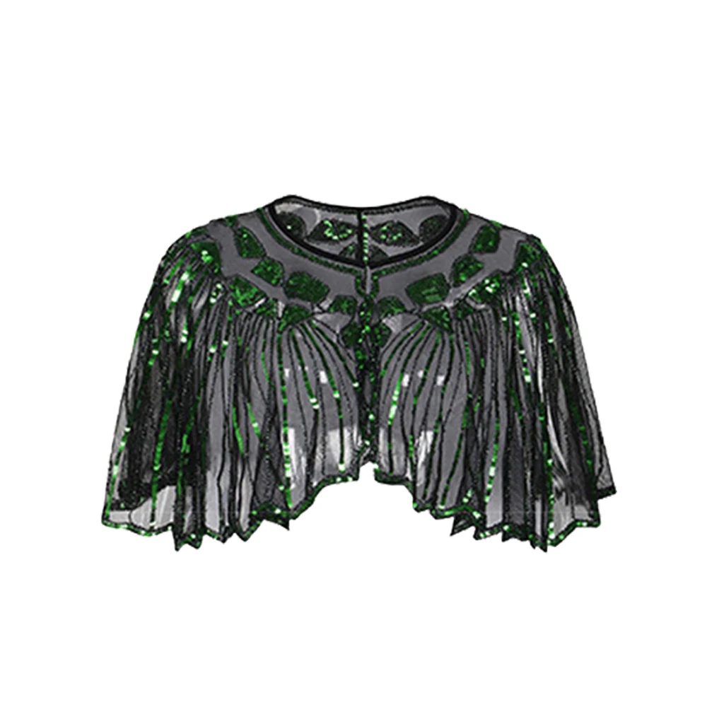 Летняя женская шаль высокого класса с пайетками вышивка для сцены кружево Gatsby