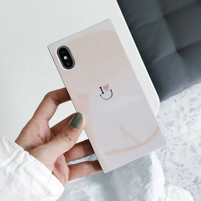 FTAIDKJ Модный Блестящий Мягкий чехол для iPhone 6 6S 7 8 Plus с простой надписью I Love You