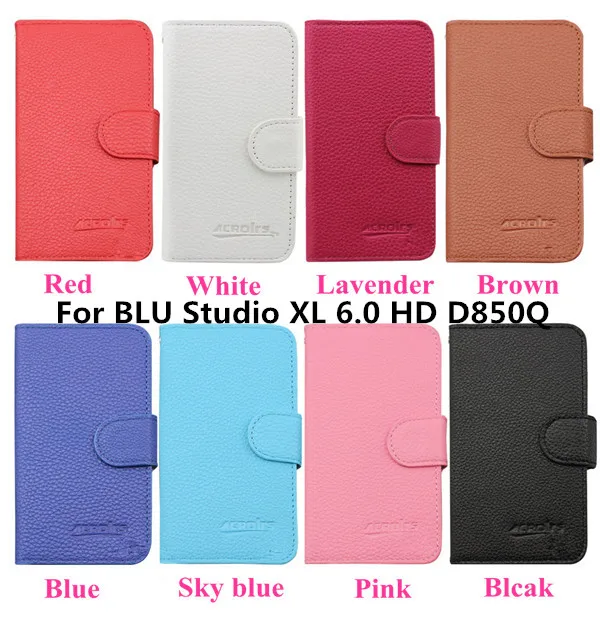 Кожаный флип-чехол-бумажник с зернистой текстурой для телефона BLU Studio XL 6 0 HD D850Q