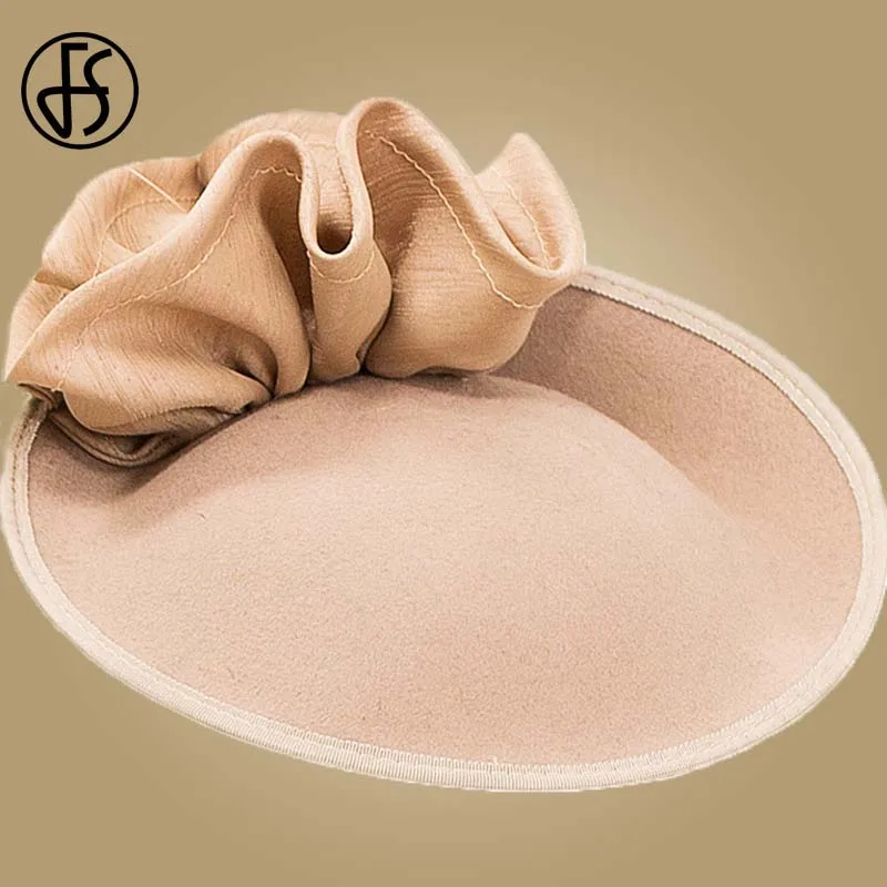 Женская фетровая шляпка таблетка FS винтажная в английском стиле из 100% шерсти для