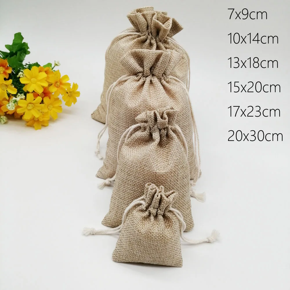 Packaging Bags For Gift Bag Wedding/christmas Burlap Bag Diy
