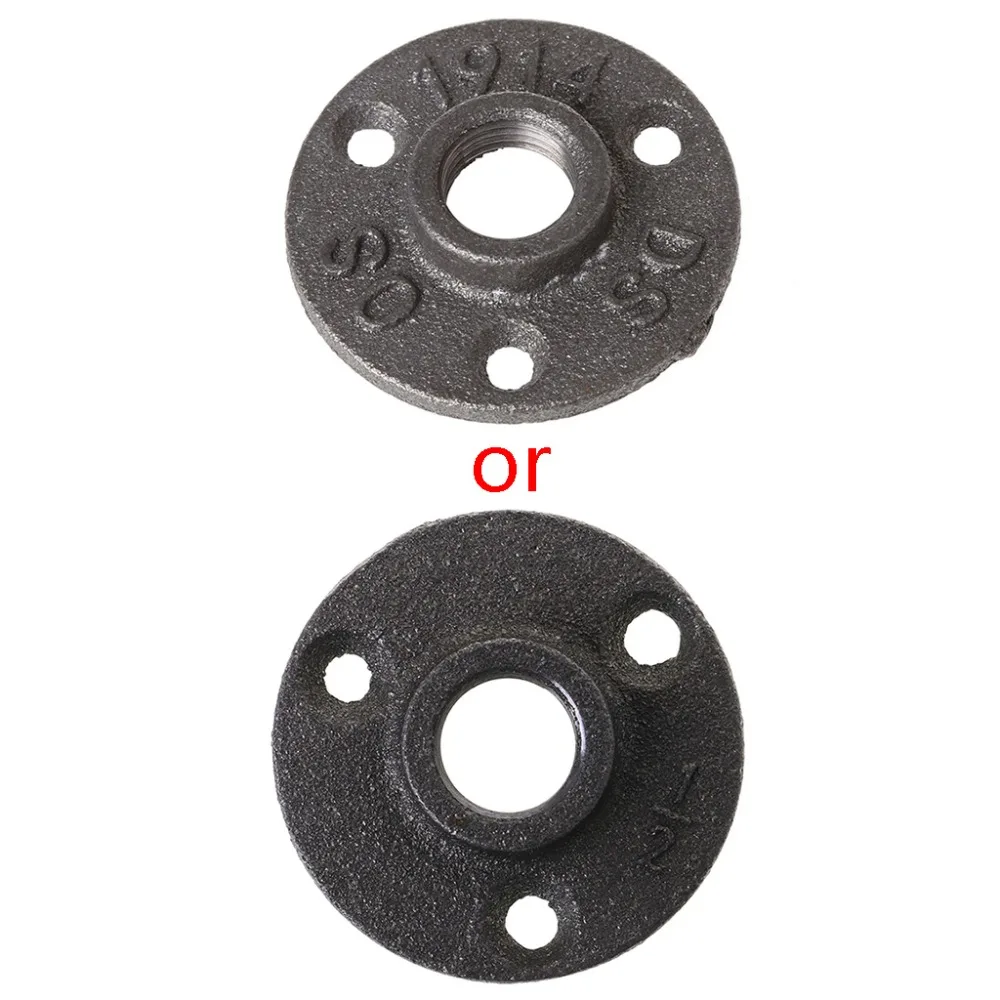 1/2 &quotкованые резьбовые напольные фланцы железные трубы фитинги настенное