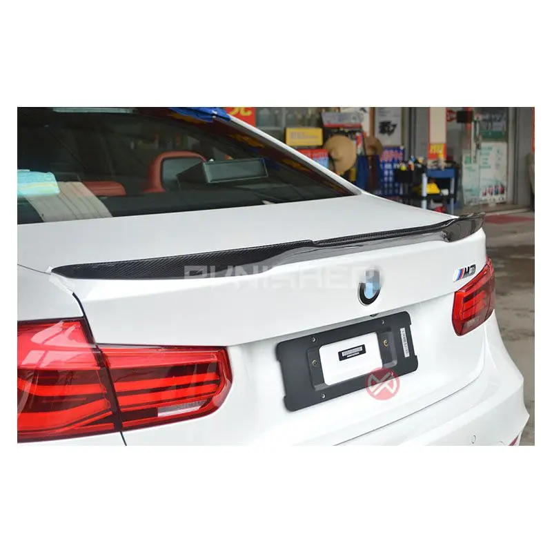 M4 Стиль для BMW F30 F80 M3 спойлер из углеродного волокна Материал 2012 2016 320i 328i 335i 316D