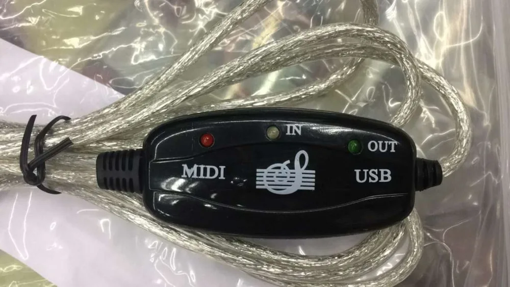 Интерфейсный кабель MIDI USB IN-OUT шнур линейный конвертер адаптер для ПК в