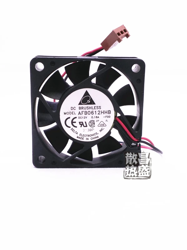 

Free Shipping wholesale Delta 12v 0.18a AFB0612HHB axial case cooler Cooling fan 6015 60x60x15mm 6cm 60mm