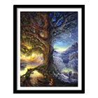 5D алмазная картина вышивка крестиком полная Алмазная картина домашний декор DIY абстрактный Пейзаж Деревья узор Алмазная вышивка ASF468