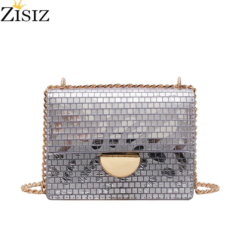 Женская сумка-Кроссбоди из искусственной кожи с блестками роскошные сумки через