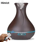 Ультразвуковой распылитель для ароматерапии Humificador Oil Diffuser, Fogger, Светодиодный увлажнитель воздуха с древесным зерном, Humificadores