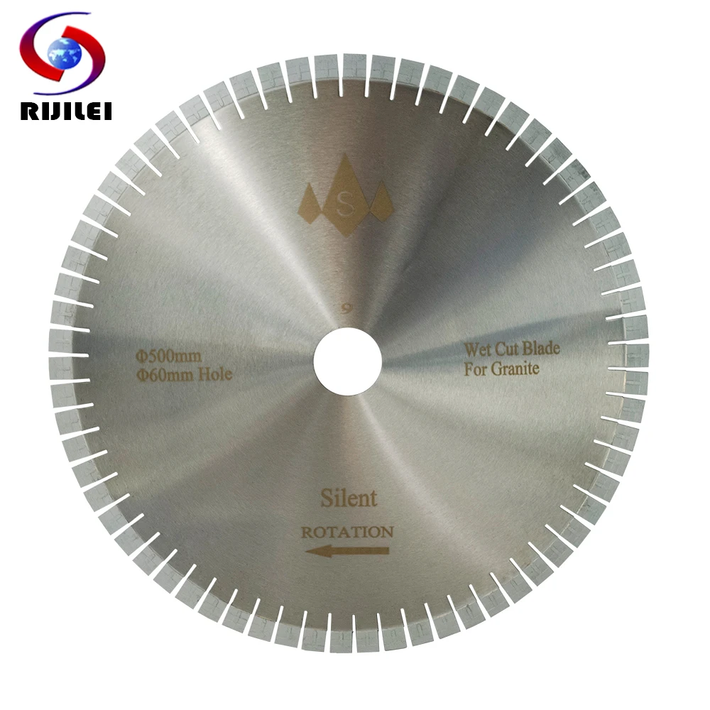 RIJILEI 500MM Silent Granite diamond saw blades cutter blade for granite stone cutting circular Cutting Tools （SH500B）