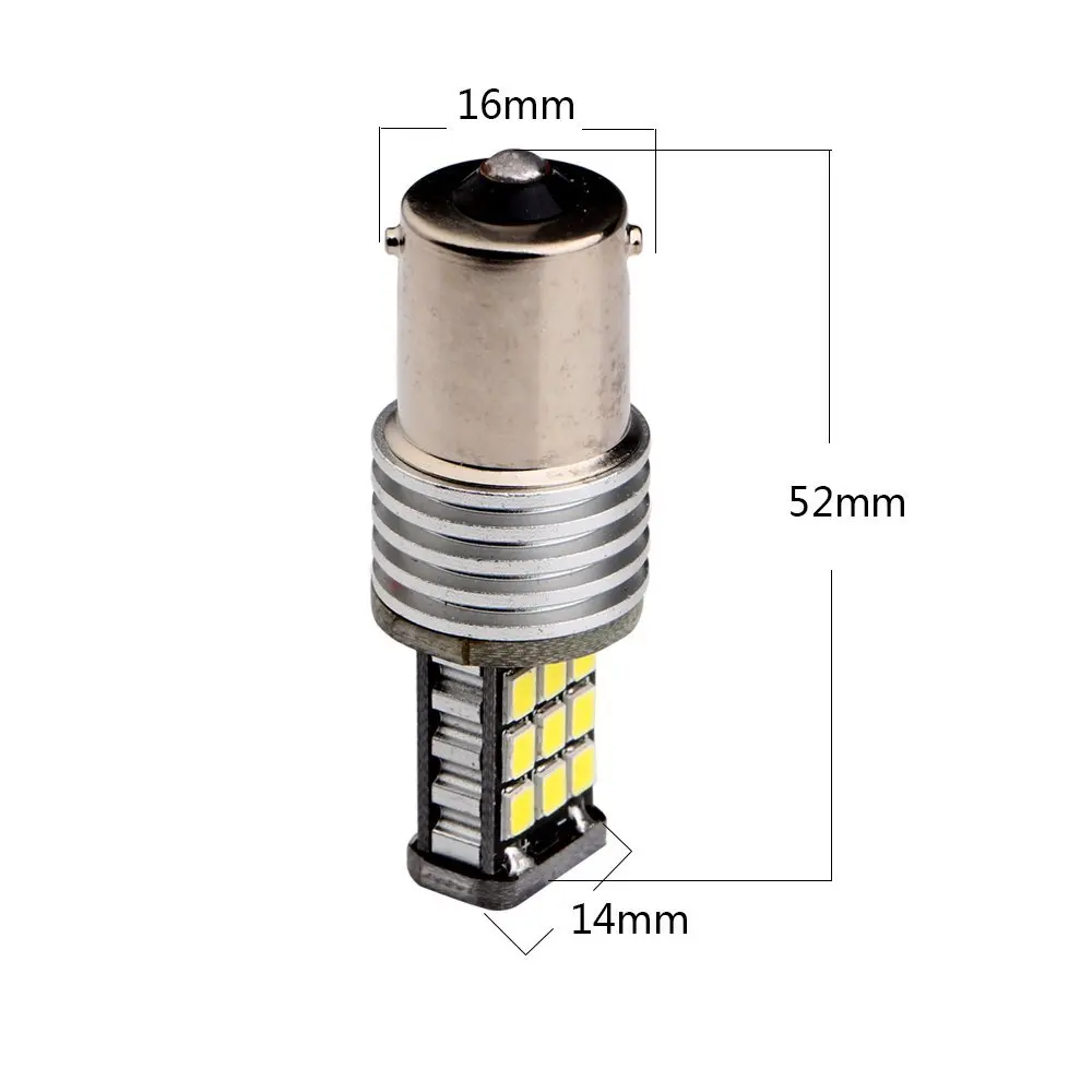 YM E-Bright 4 шт. 1156 BA15S S25 2835 21 SMD P21W поворотные сигнальные задние фонари 12 в 24 В