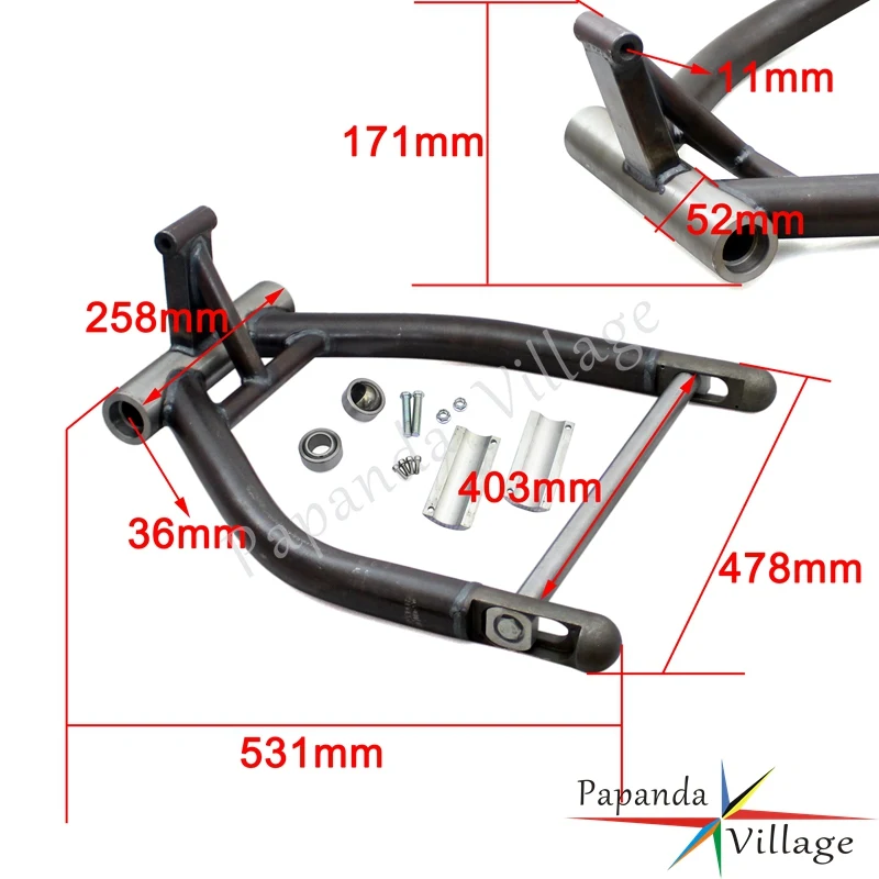 Стальная широкая шина правый боковой привод Swingarm комплект на заказ для Harley Softail с