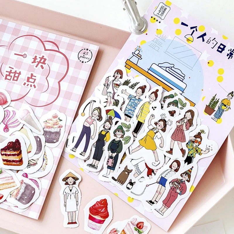 45 ⑤ упак. Kawaii японская декоративная наклейка для скрапбукинга детские игрушки