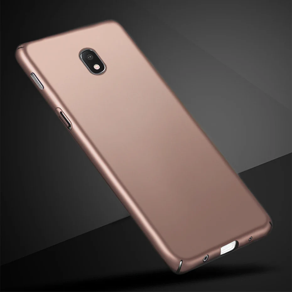 Rose Gold Полный чехол для samsung Galaxy j3 чехол для телефона жесткий пластиковый бампер чехол для samsung j3 sm-j330f защитный чехол - Цвет: Rose Gold