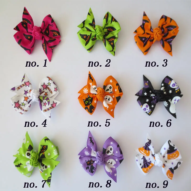 50 PCS Good Girl 2.5&quot Wing Hair Bow Clip Halloween Accessories Wholesale | Аксессуары для одежды