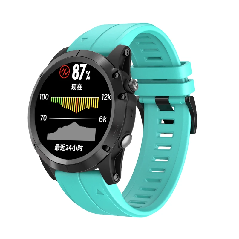Ремешок для часов 26 22 20 мм ремешок для Garmin Fenix 5X5 5S 5X Plus 3 3HR S60 MK1 Смарт-часы быстросъемный силиконовый ремешок Easyfit