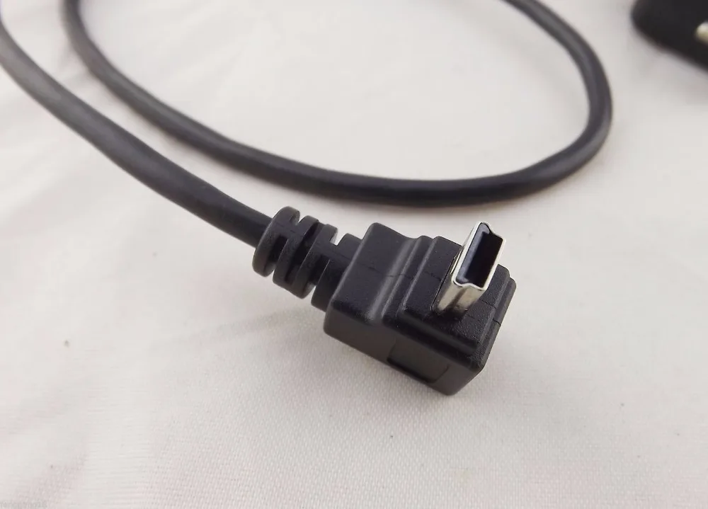 USB 2 0 B Female To Mini 5 Pin Male Up Angle Панель Крепления для принтера Удлинительный кабель 50 см
