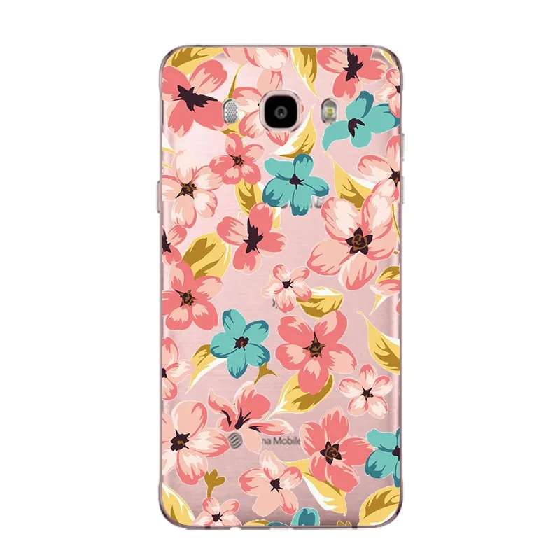 Fruit Flora Soft Clear TPU Phone Case For Samsung J3 J5 J7 S6 S7 S8 note8 A3 A5 C7 J2prime Pineapple SiliconeCover Free Shipping | Мобильные