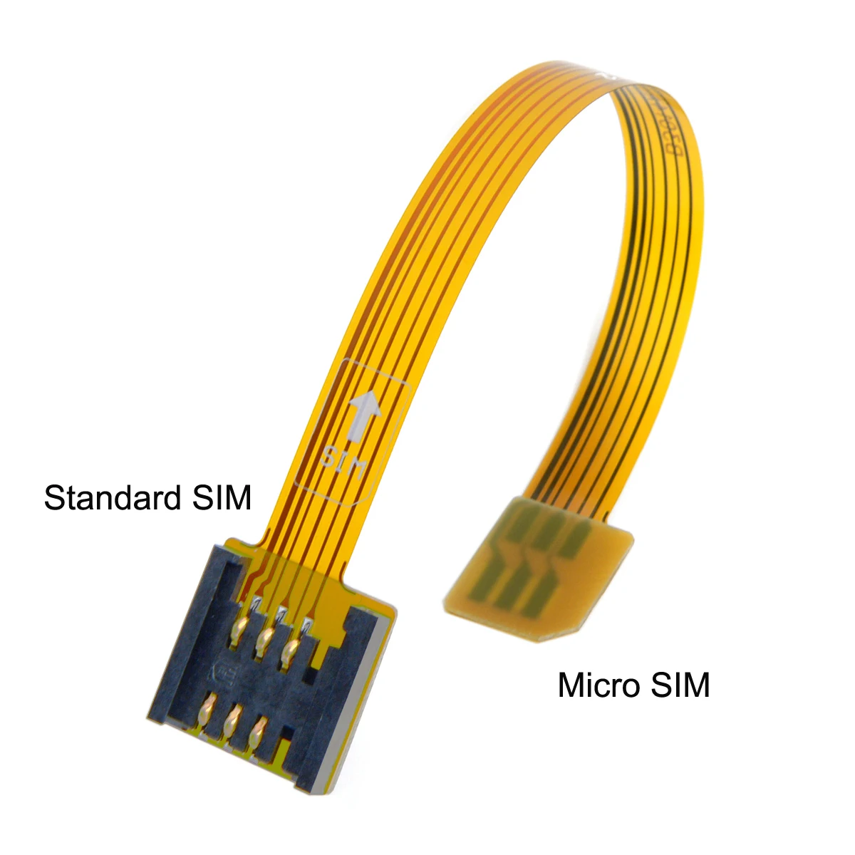 Cablecc CY 10 см 3G 4G микро SIM карта комплект штекер стандарт UIM Женский мягкий плоский