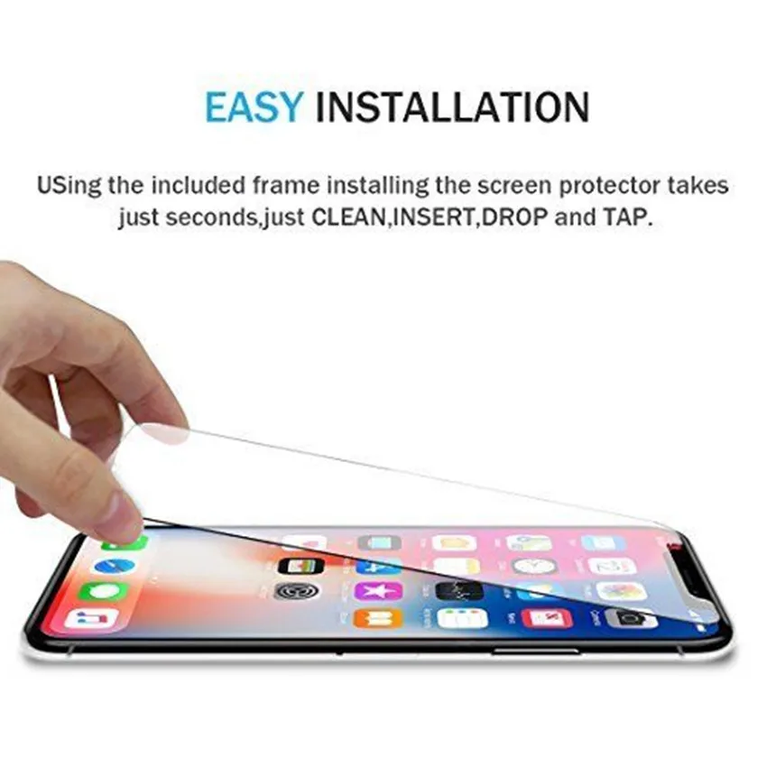 2.5D 9H закаленное стекло для iPhone X 8 7 6S 6 Plus 5 5S 4S SE 10 защита экрана телефона|tempered glass|phone