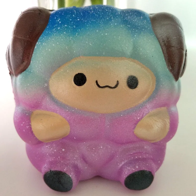 Мягкие красочные большие Овцы медленно поднимающиеся PU jumbo Squishies антистресс развлекательный гаджет Squishe Новинка кляп игрушки для детей - Цвет: NNL371 2.99