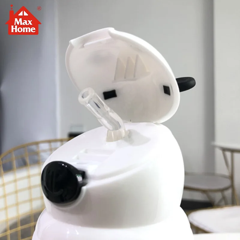 MAX HOME, 330 мл, милая чашка с пандой для детей, обучающая бутылочка с ручкой для питья, воды, соломы, с одной щеткой для чистки