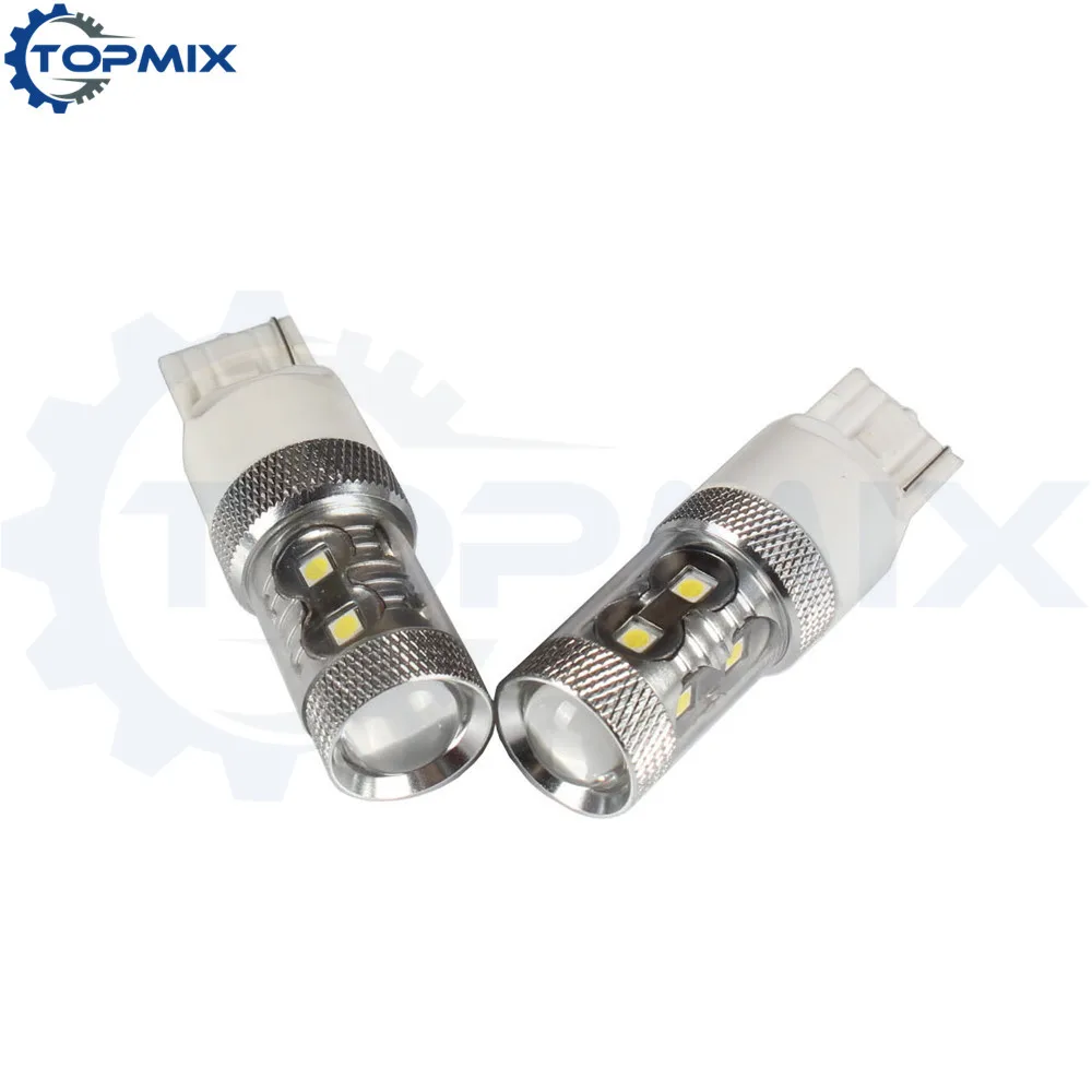 2шт 12 SMD 60W светодиодный Белый T20 7440 W21W WY21W Автомобильный задний фонарь тормозной