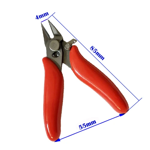 Red plier Японский стиль электрические провода Кабельные резаки мини нос режущие щипцы плоскогубцы металлические головоломки для моделирования, работы режущий ручной инструмент - Цвет: Red plier