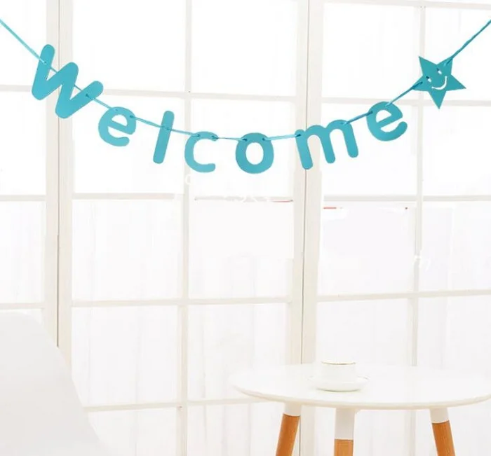 Праздничные поставки 3 метра приветственный бумажный флаг украшение для