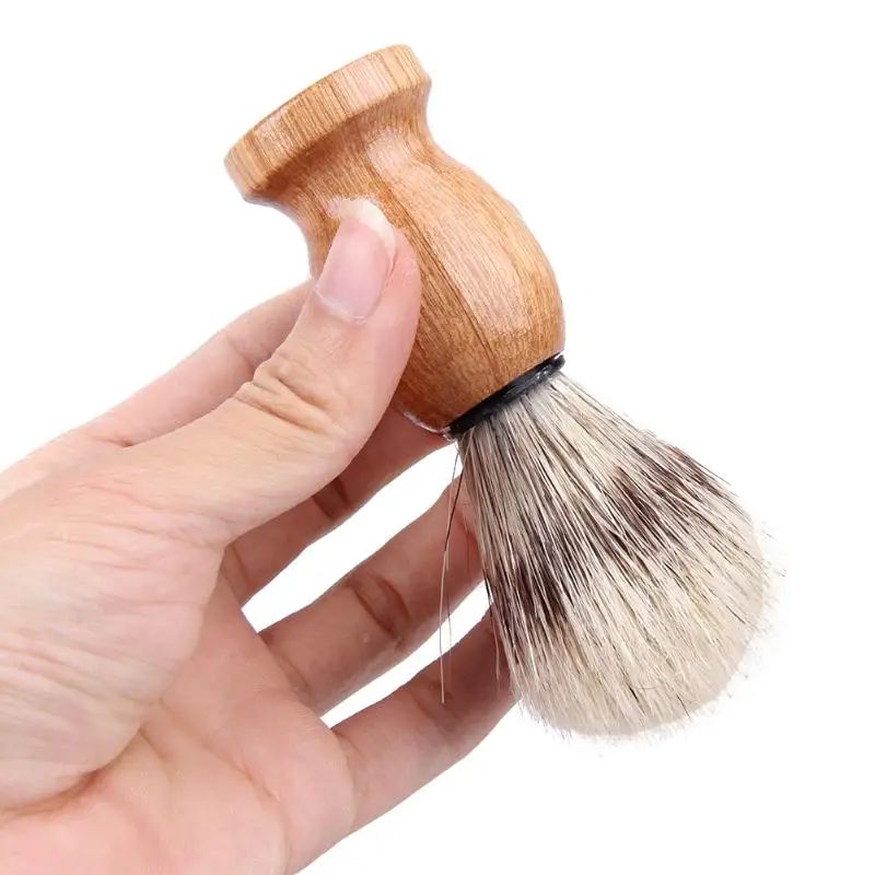 Badger Hair Men's Shaving Brush Salon Facial Beard Cleaning Shave Tool Razor Nylon and hair | Красота и здоровье