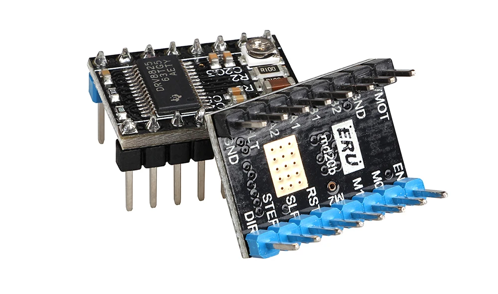 LERDGE 3D printin части Drv8825 шаговый двигатель модуль драйвера с новым алюминиевым радиатором 4 шт. или 5 шт