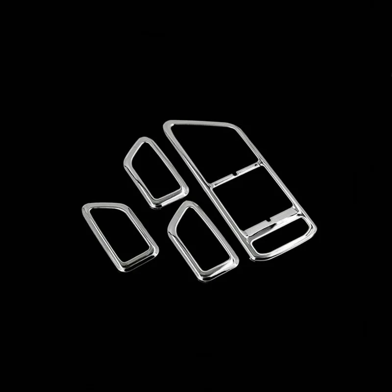 4 шт. DIY Автомобильный Стайлинг из нержавеющей стали/ABS кнопка Подъема Окна Наклейка чехол наклейка s для VW NEW GOLF Sportsvan аксессуары
