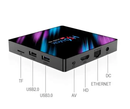 ТВ приставка 12m H96 4 + 64G rk3318 android 9 с поддержкой bluetooth 2 4g и фонарей Wi Fi 4k usb 3