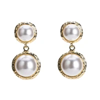 vintage simulated pearl statement earrings women wedding party dangle drop earrings maxi jewelry love christmas gift