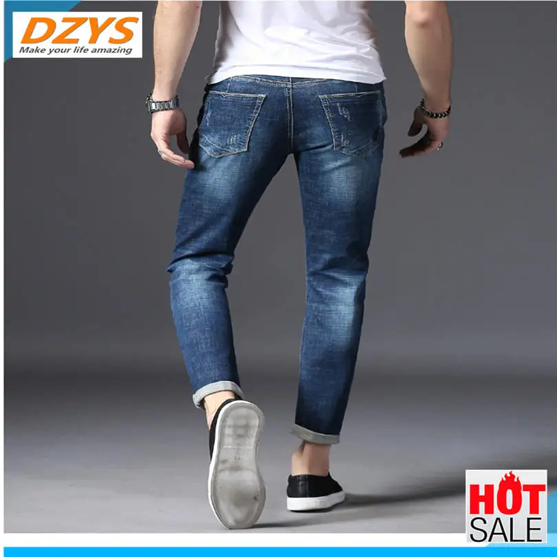 

DAYS Autumn new stretch jeans male slimming men's panties casual straight tube long YH pants man