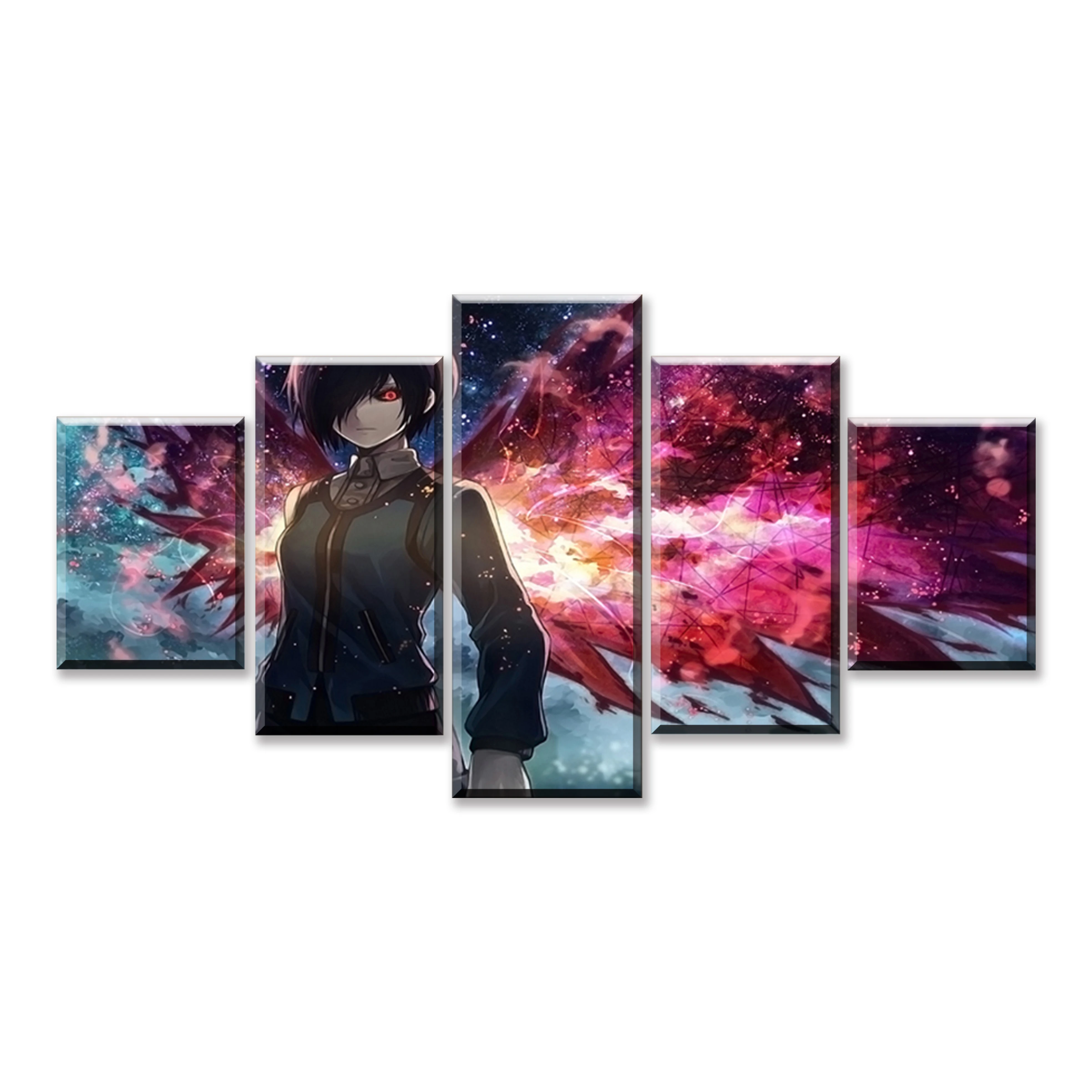 

Canvas Wall Art Paintings 5 Pieces Animation Tokyo Ghoul Modular Pictures Home Decoration Modern Bedside Background HD Printed