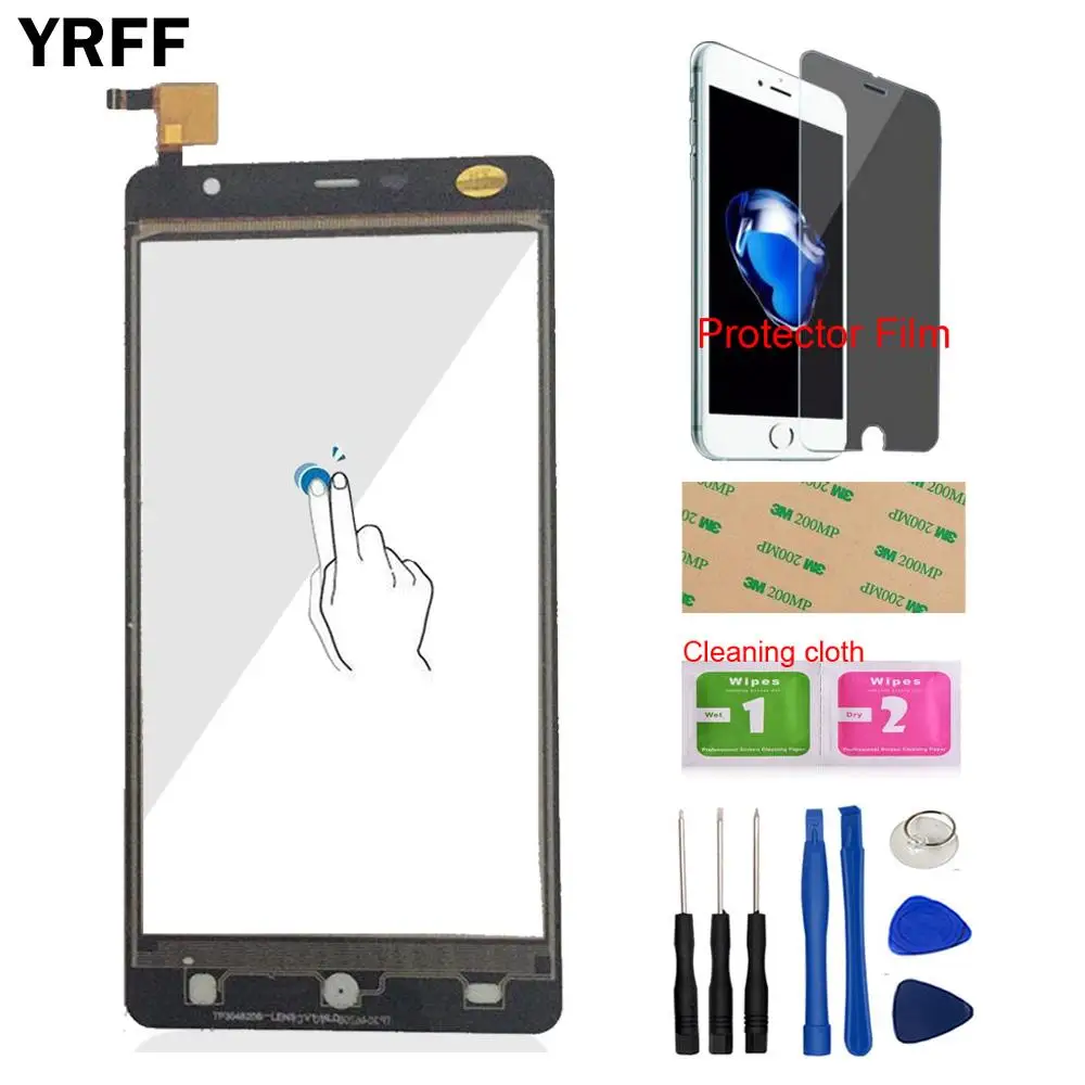 YRFF 5,0 ''Мобильная Сенсорная панель передняя для Leagoo Elite 4 сенсорный экран дигитайзер панель Стекло Лен сенсорные инструменты защитная пленка
