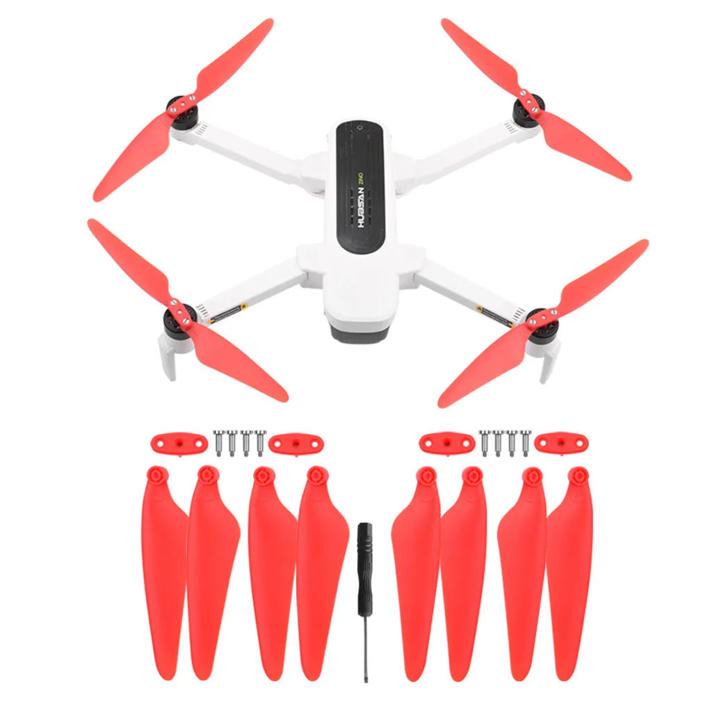 2 пара пропеллеров + зажим пропеллера запасные части для Hubsan H117S Дрон Новое