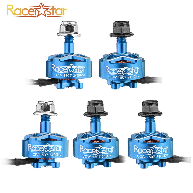 5 PCS Racerstar SPROG X 1507 2400KV 3-6S CW& CCW Brushless Motor for Sprog Beginner RC Drone FPV Racing DIY Accessories