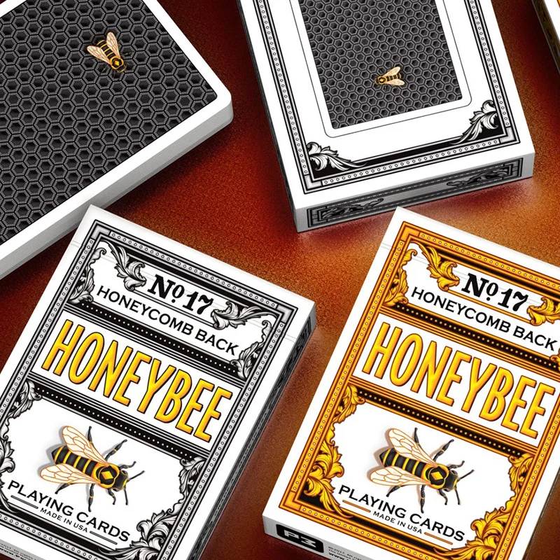 1 Палуба Honeybee V2 желтые или черные золотые игральные карты размер покер палуба USPCC