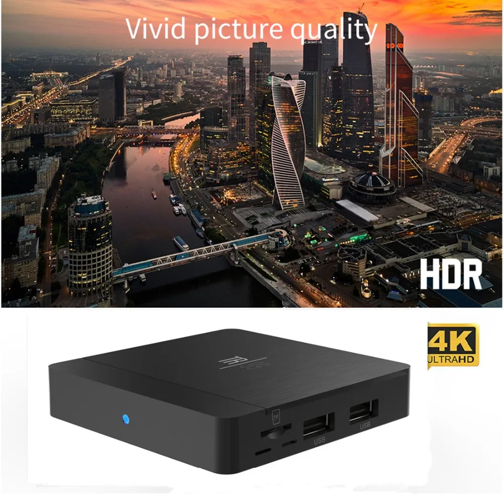 Смарт ТВ приставка TR99 X2 Android 8 1 Amlogic S905X2 LPDDR4 4 Гб 64 2 4G и 5 ГГц 802.11AC Wifi BT 4K