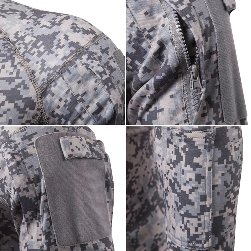 Refire gear камуфляж с длинным рукавом тактические футболки для мужчин SWAT Солдат Военная Боевая футболка Армия Страйкбол Пейнтбол тонкие охотничьи рубашки