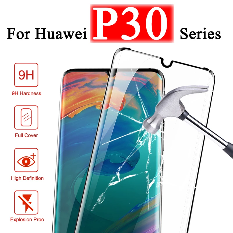 3D полное покрытие защитное стекло для Huawei P30 30P Pro Lite P 30 Huwai осветительный экран