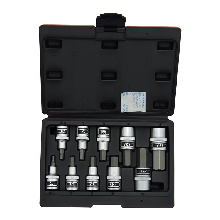 

Промышленный 1/2-дюймовый Набор шестигранных головок 4-19 мм ручной ремонт надежные инструменты