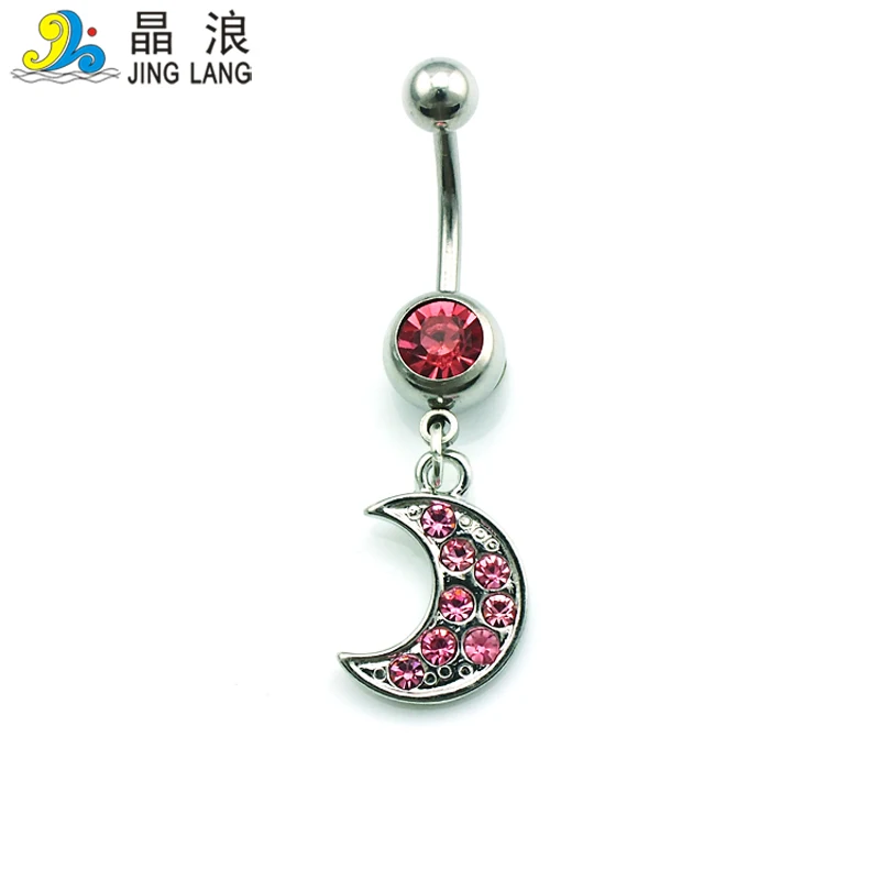 Модные кольца для пупка фотообои розовые украшения луна пупок|body piercing jewelry|piercing