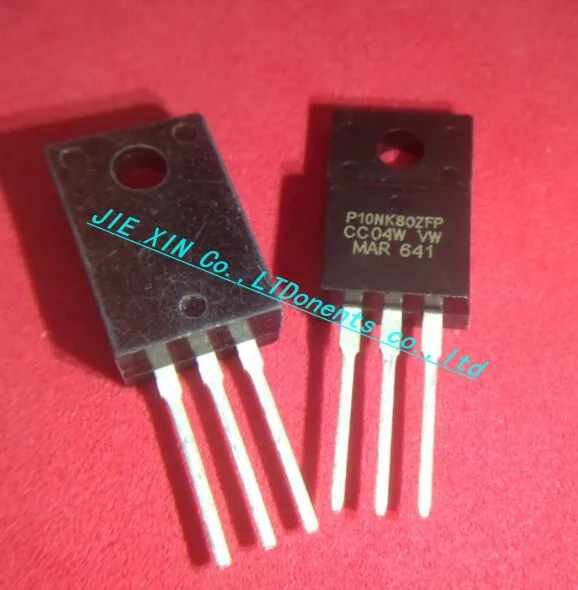 10 шт./лот 10NK80ZFP STP10NK80ZFP MOSFET N-CH 800V 9A TO-220F IC. | Электронные компоненты и принадлежности