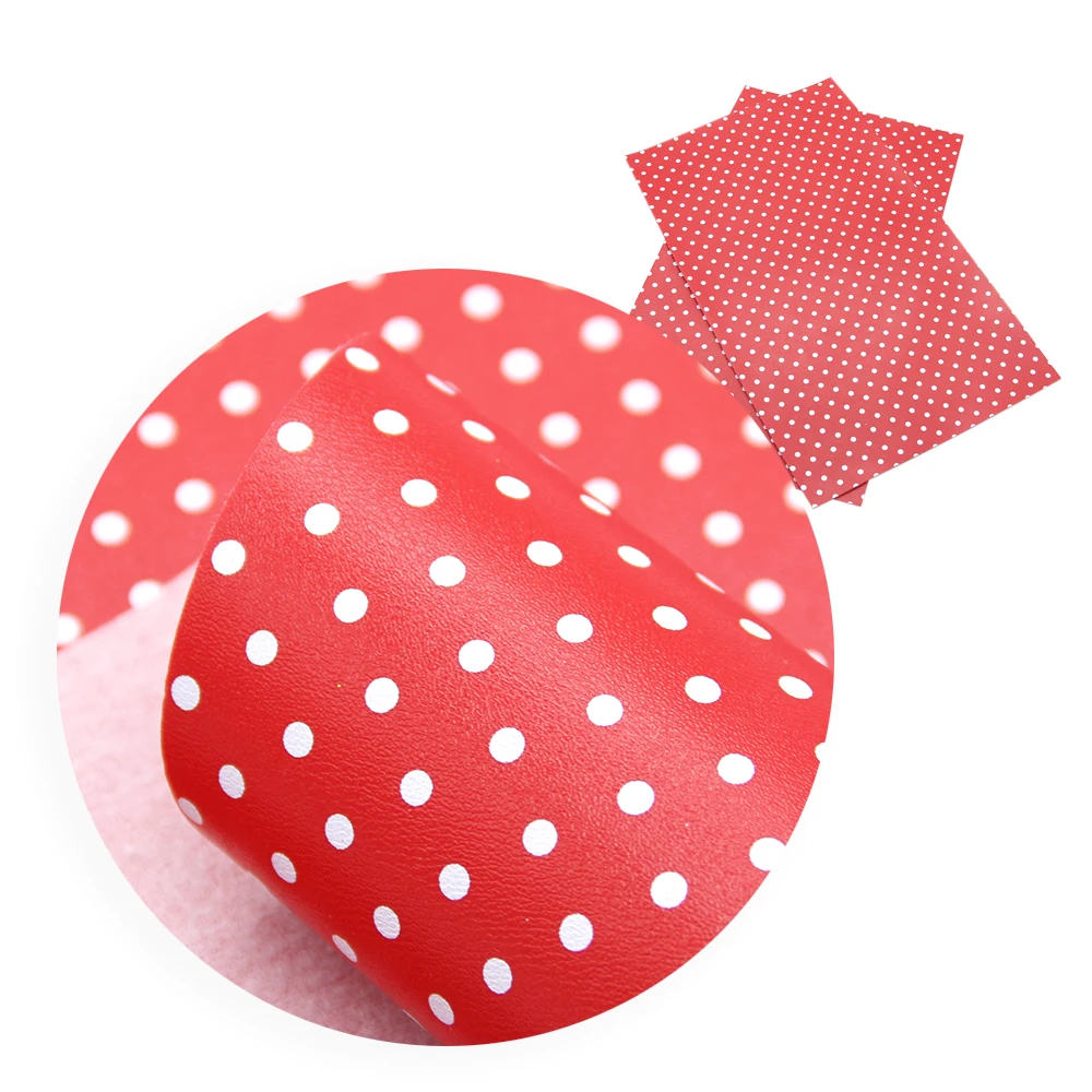 David accessories 20*34 см однотонные Цвет в горошек из искусственной кожи в стиле пэчворк для волос с бантом, Сумки материалы ручной работы DIY, 1Yc5712 - Цвет: 1077660012