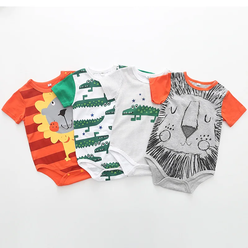 Baby Bodysuits Cotton Boy Clothes Infant Short Sleeve Jumpsuit Body for Babies Newborns Clothing DS9 | Детская одежда и обувь