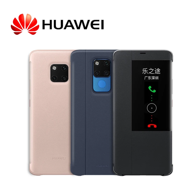 Оригинальный чехол huawei mate 20 Pro Официальный смарт-чехол для сна из искусственной